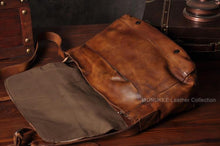 Load image into Gallery viewer, Vintage Genuine Leather Messenger Bag