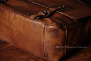 Vintage Genuine Leather Messenger Bag