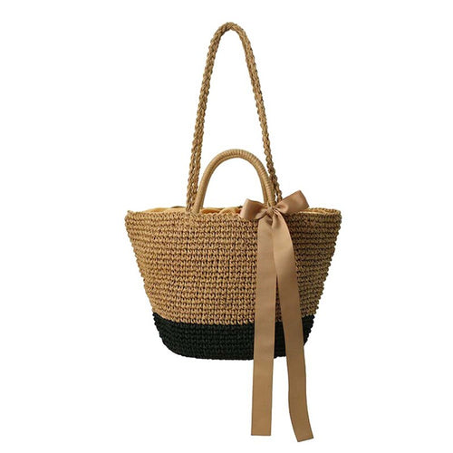 Summer Holiday Beach Style Hand Bag With Ribbon