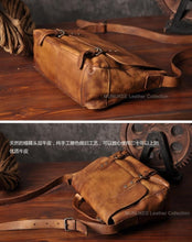 Load image into Gallery viewer, Vintage Genuine Leather Messenger Bag