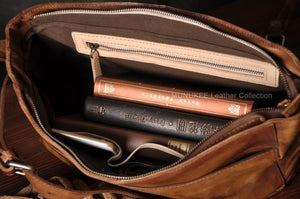 Vintage Genuine Leather Messenger Bag