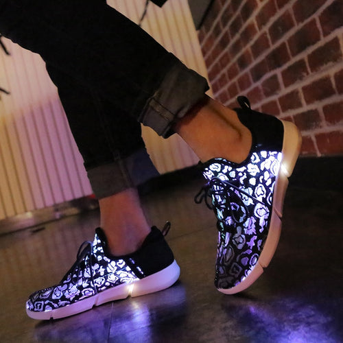 Fiber Optic USB reChargeable Shoes